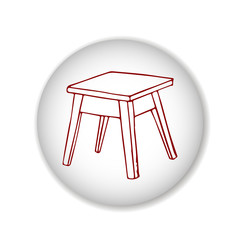 stool vector scetch