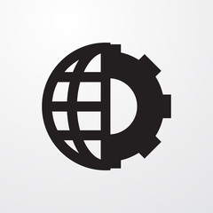 clobe gear icon illustration