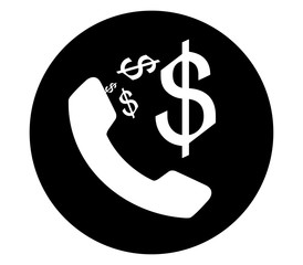 Phone and Dollar Sign Icon