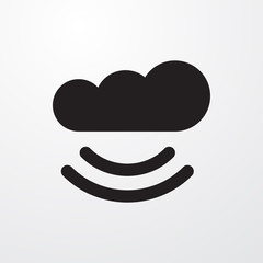cloud connection icon illustration