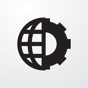 clobe gear icon illustration