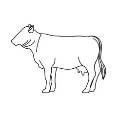 Beet icon. Livestock animal life nature and fauna theme. Vector illustration