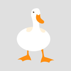 duck vector illustration style Flat