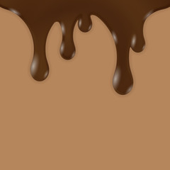 Chocolate Drips. Abstract Background. Vector Illustration