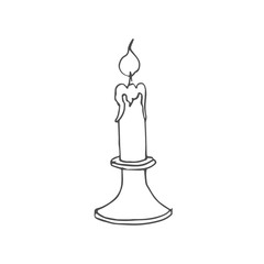 candle scetch. vector