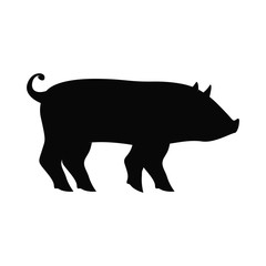 Pork icon. Livestock animal life nature and fauna theme. Vector illustration