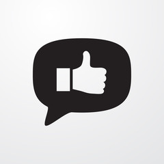 thumb up icon illustration