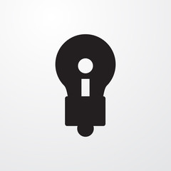 keyhole icon illustration