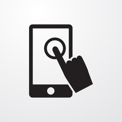 touchscreen icon illustration