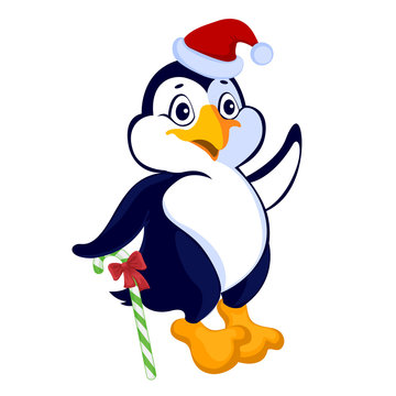 Penguin in a Santa hat is based on the Christmas candy