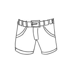 shorts scetch. vector