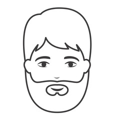 Man cartoon icon. Avatar person and people theme. Isolated design. Vector illustration