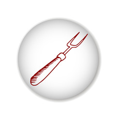 fork vector scetch