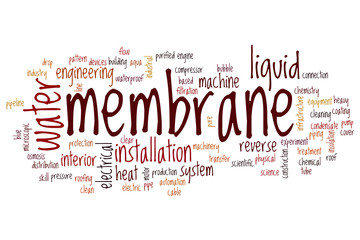 Membrane word cloud