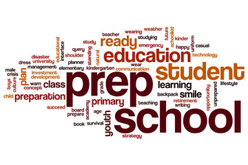 Prep school word cloud