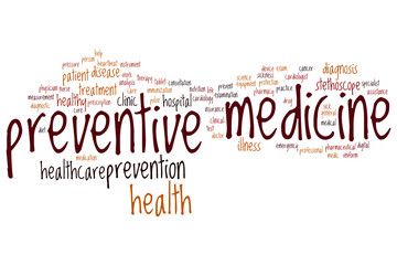 Preventive medicine word cloud