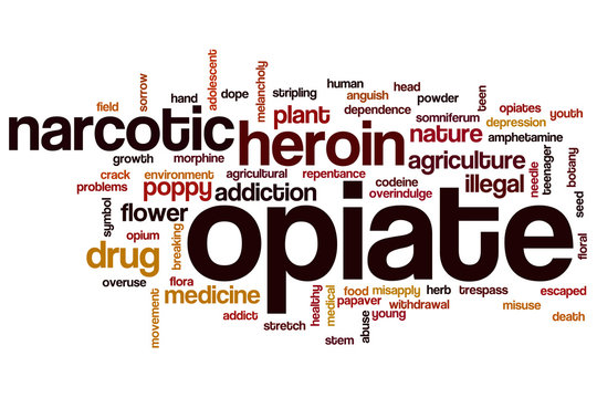 Opiate word cloud