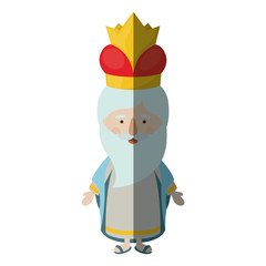 Wiseman cartoon icon. Happy epiphany day holy night and christmas theme. Colorful design. Vector illustration