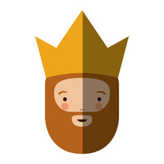 Wiseman cartoon icon. Happy epiphany day holy night and christmas theme. Colorful design. Vector illustration