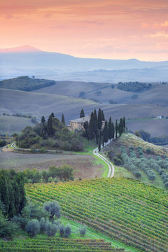 early morning in Tuscany vally