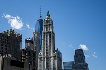 Fototapeta na wymiar New York City USA Skyline Big One World Trade