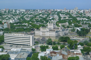 Uruguay, Montevideo, Aerial View from Tower of Antel,