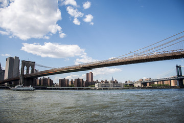 New York City USA Skyline Big Apple Hudson River Brooklyn bridge 2