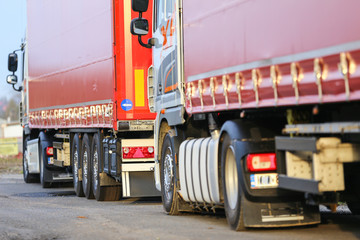 Naklejka premium Truck transport.