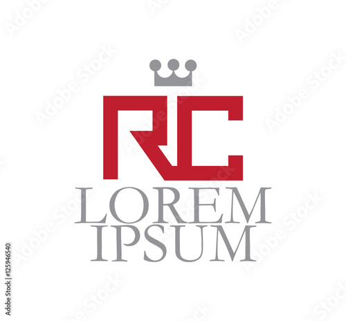 "RC Logo Concept" fichier vectoriel libre de droits sur la banque d