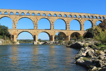 Fototapeta premium Le pont du Gard en France