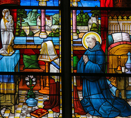 Obraz premium Saint Dominic - Stained Glass