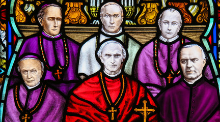 Cardinal Mercier - Stained Glass in Mechelen Cathedral