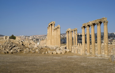 Ruins city of Jerash in Jordan