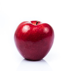 Fresh red apple isolated on white