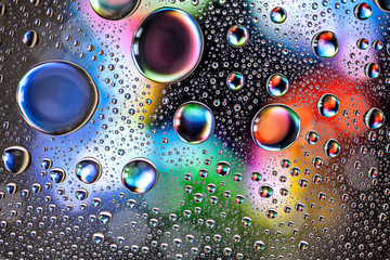 Macro Abstract water droplets - 125953731