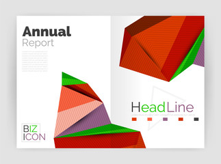 Obraz premium Low poly triangle business background