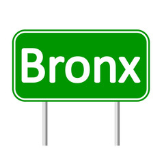 Bronx green road sign.