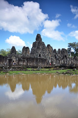 Fototapeta na wymiar Ancient Bayon Temple At Angkor Wat, Siem Reap, Cambodia