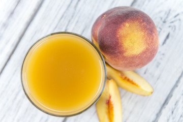Glass of Peach juice