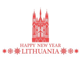 Obraz premium Happy New Year Lithuania