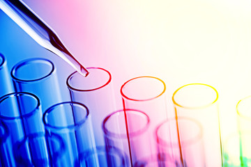 science laboratory test tubes