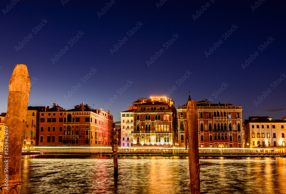 Poster night in venice