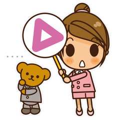 オンナノコ 制服スーツ(ピンク) 三角