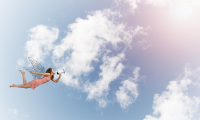 She is free to express herself