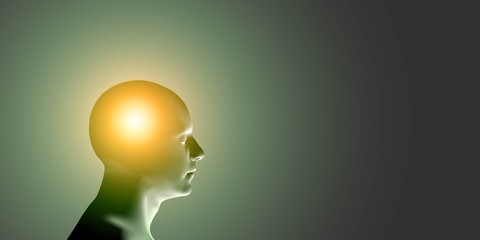 Healthcare and migraine concept - vector illustration