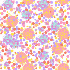 Fototapeta premium Abstract seamless pattern