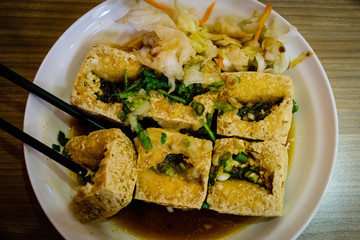 Stinky tofu