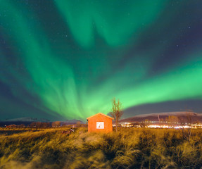  The polar lights in Norway,Tromso 