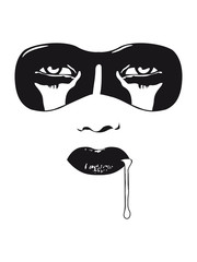 Gothic Girl Blood Mask