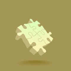 Abstract 3D puzzle design element